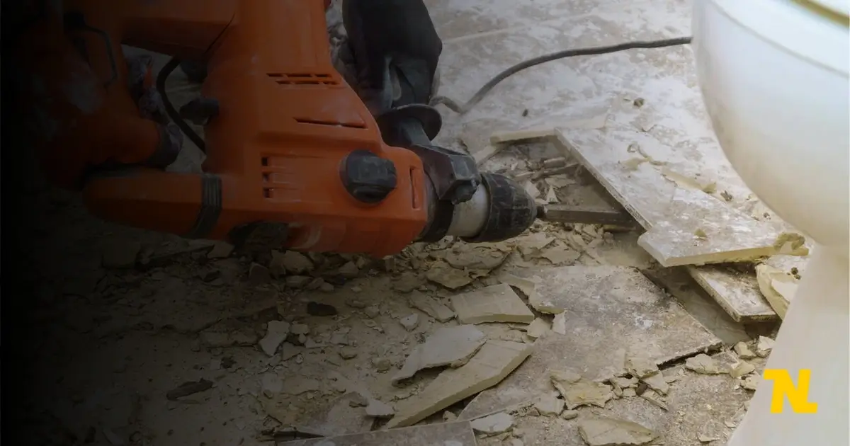 Tiles and floor Removing