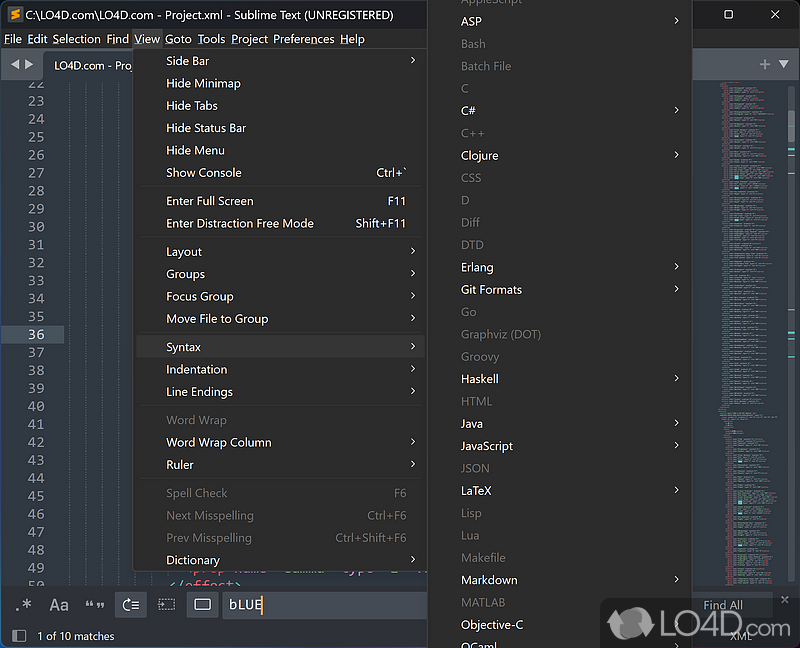 Sublime Text Editer preview